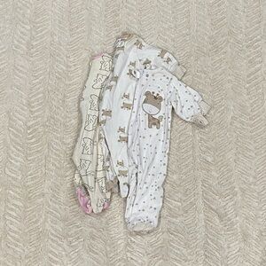 Animal Print Kids Footies